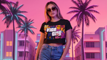 Sunset City Crop Top miniature 3